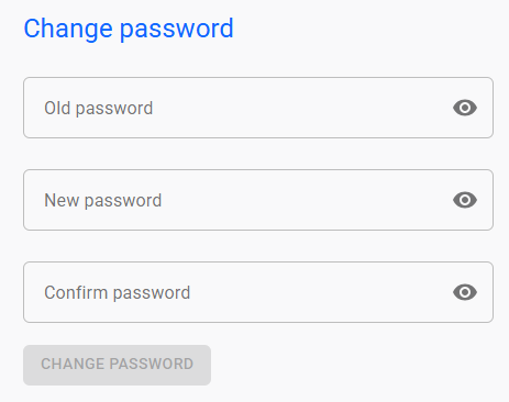 Change your password Change your password