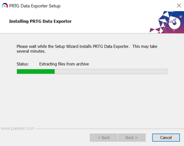 Installing PRTG Data Exporter Installing PRTG Data Exporter