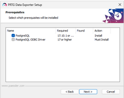 Select prerequisites to install Select prerequisites to install