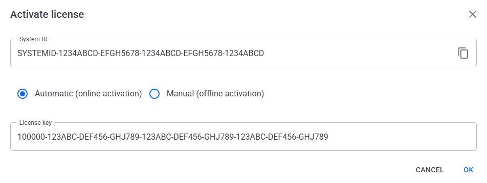 Enter your license key&nbsp;