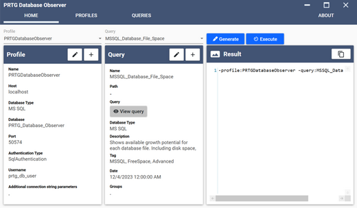 Generate query Generate query