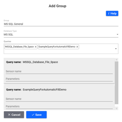 Add query groups