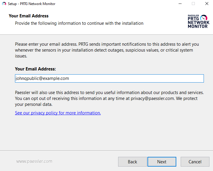 Setup: Your Email Address