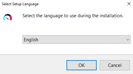 Select your setup language