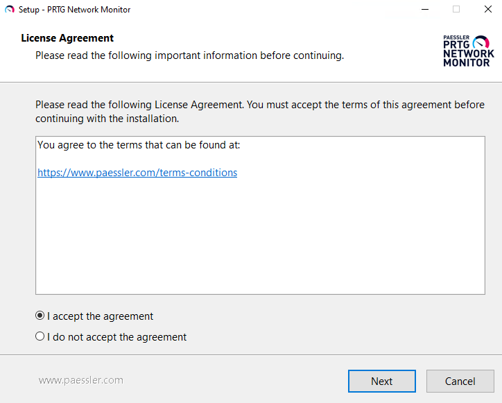 Setup: License Agreement