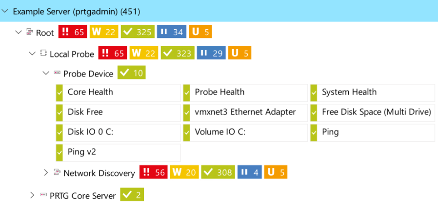 Modern device tree view