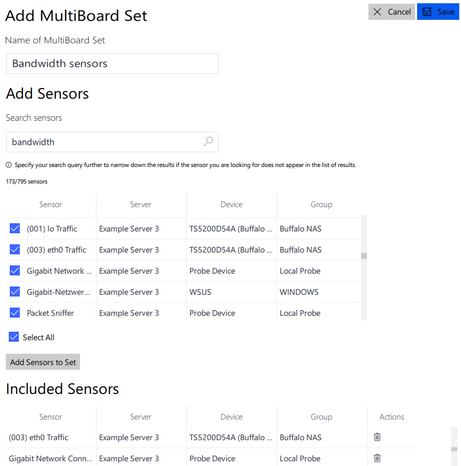 Add a new multiboard set Add a new multiboard set