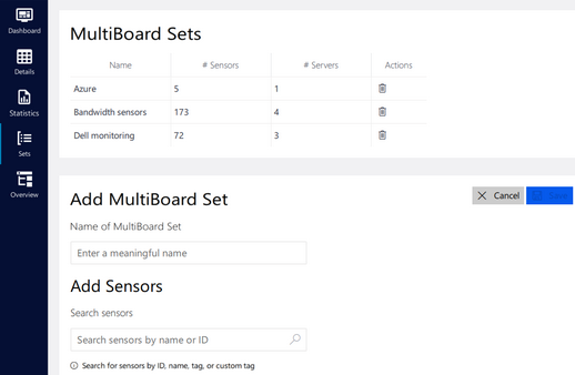 MultiBoard sets view MultiBoard sets view