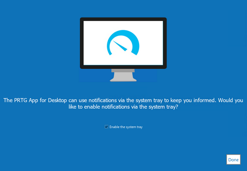 Enable system tray notifications