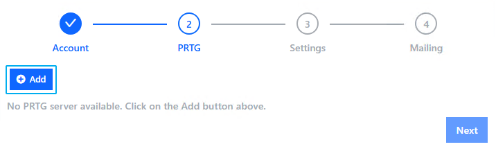 Add PRTG server