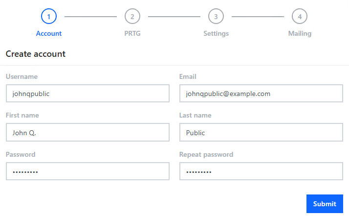 Create a user account