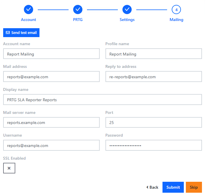 Mailing configuration