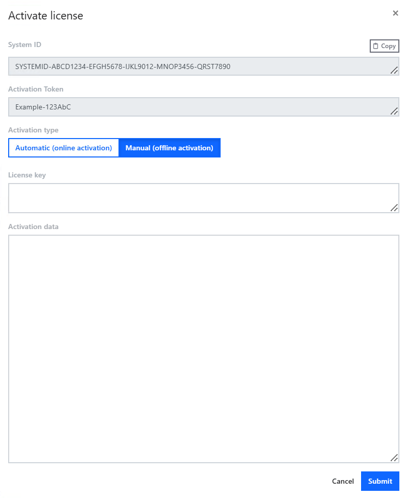 Manual (offline activation)&nbsp;