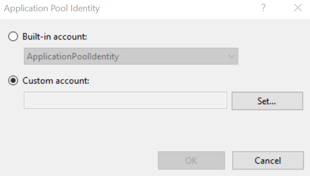 Custom account Custom account