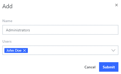 Add user group