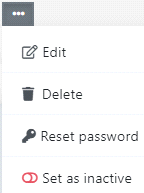 Modify user menu
