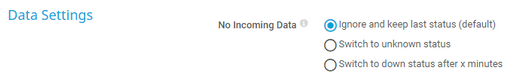 Data Settings Data Settings