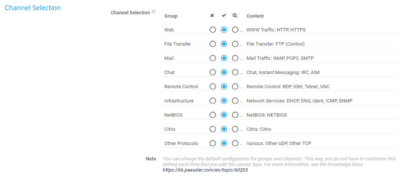 Channel Selection Channel Selection