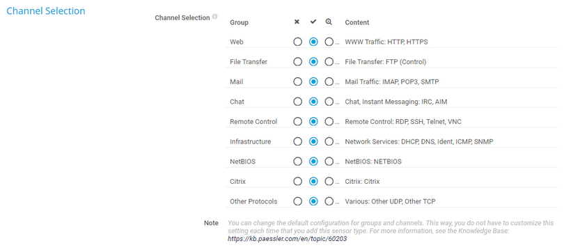 Channel Selection Channel Selection