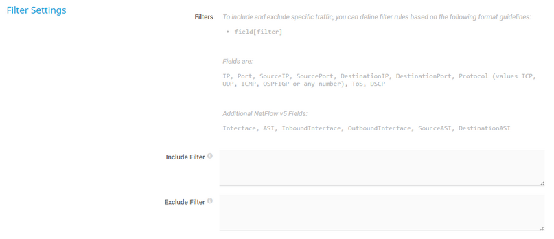 Filter Settings Filter Settings