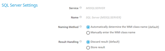 SQL Server Settings SQL Server Settings